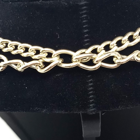 DOUBLE STRAND SILVER-TONED FASHION NECKLACE - Picture 3 of 3